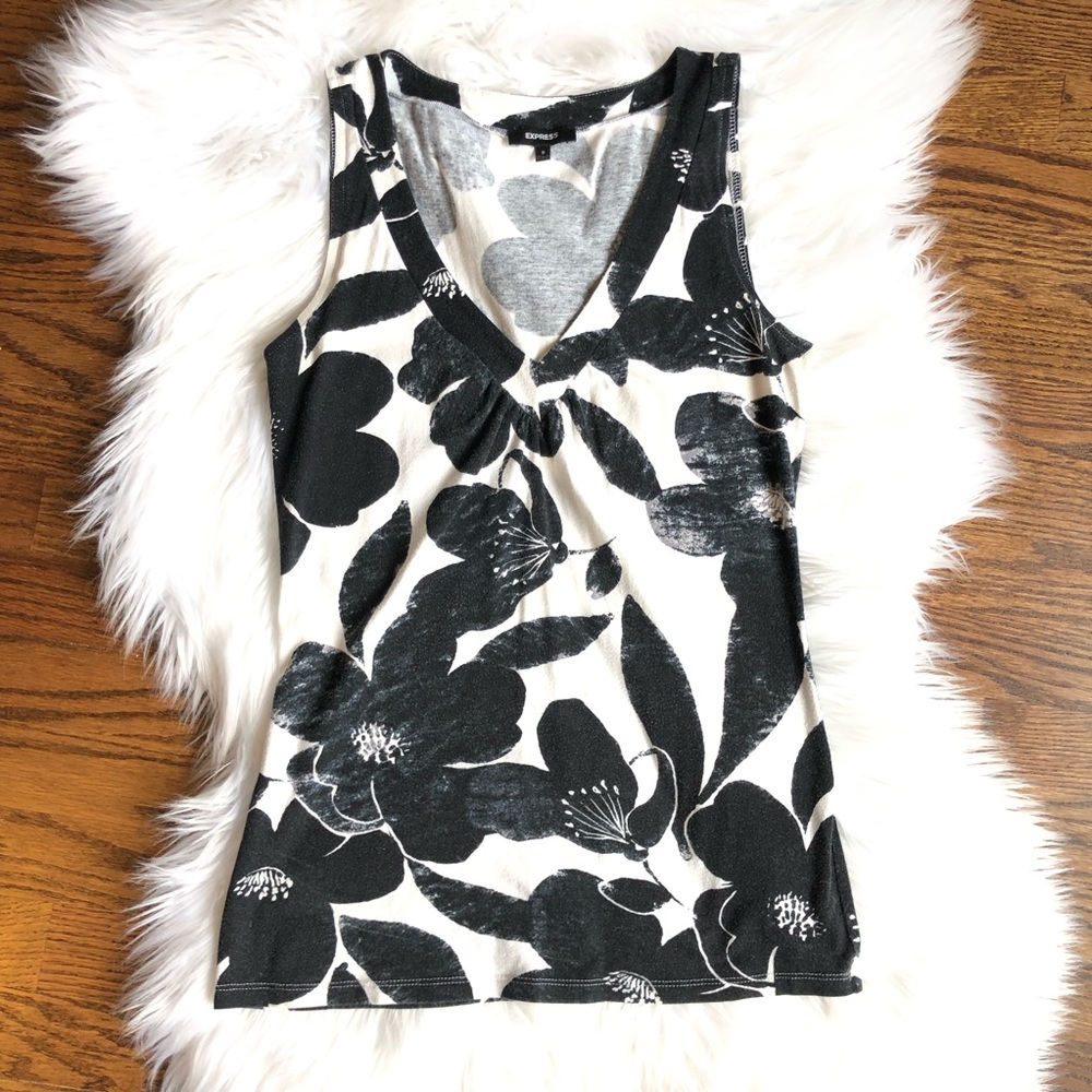 Express Floral Sleeveless Top